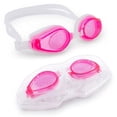 thumbnail image 1 of Brybelly SSWI-111 Swimming Goggles with Case, Pink - Adult, 1 of 6