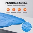 thumbnail image 4 of VEVOR Concrete Stamps Mat, 24 x 24 in, Concrete Texturing Skin Polyurethane Stamp Stone Tile Texture Mat, Slate floor Imprint Seamless Stamp Concrete Molds for Outdoor Decorative, Blue, 4 of 9
