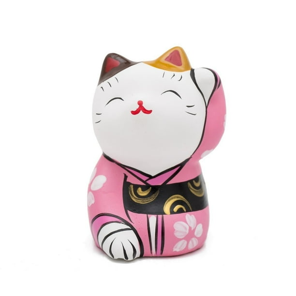 THY COLLECTIBLES Hand Painted Feng Shui Mini Maneki Neko THY COLLECTIBLES Hand Painted Feng Shui Mini Maneki Neko