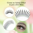 thumbnail image 3 of NAGARAKU Soft and Natural Air Series Narrow Spire Eyelash Extensions Black 0.07D 11mm, 3 of 8
