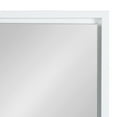 thumbnail image 4 of Kate and Laurel Evans Modern Framed Floating Wall Mirror, 18" x 24", White, Contemporary Chic Accent Mirror, 4 of 7