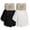 black & white, variant on Okaka 2 Pair Exfoliating Bath Gloves Dual Texture, Heavy Shower Gloves with Hanging Loop for Spa, Massage and Body Scrubs,black & white