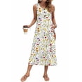 thumbnail image 2 of Fantaslook Long Tank Dresses for Women Summer Sleeveless Button Down Dress Casual Loose Beach Vacation Sundress, 2 of 8