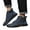 a-Blue, variant on Mens Casual Leather Shoes Lace up Ankle Chukka Boots Slip on Loafers Mid top Sneakers Walking Driving Booties