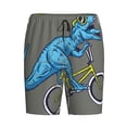 thumbnail image 4 of Wukai Fun Riding Dinosaur Men’s Short Pajama Pants With Pockets Soft Sleep Pj Shorts for Men-Medium, 4 of 6