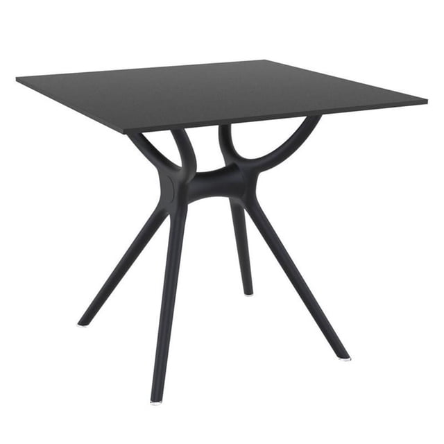 Compamia Siesta Air 31" Square Dining Table in Black