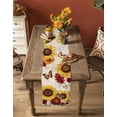 thumbnail image 5 of Boanket Sunflower Table Runner - 90 Inch Long, Kitchen Dining Table Runner Dresser Scarves, Farmhouse Roses Floral Vintage Butterfly Farmhouse Home Decor for Coffee Table Wedding Party Banquet, 5 of 8