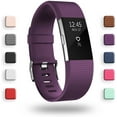 thumbnail image 1 of Replacement Bands Compatible for Fitbit Charge 2, Classic & Special Edition Adjustable Sport Wristbands(Purple,L), 1 of 7