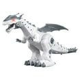 thumbnail image 1 of White Animatronic Dinosaur Toy Walking T Rex Model With Light Sound Interactive Play Size 138 X 59 X 55 Inches, 1 of 9