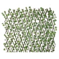 thumbnail image 1 of Graflsoa Expandable Artificial Fence with Begonia Leaves for Outdoor Garden Decoration and Privacy Screening - Green Wooden Design, Compact Size Options, 1 of 6