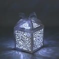 thumbnail image 3 of Cajas para detalles blancas COTOPHER 100 piezas, corte láser, 5x5x7 cm, 3 of 6