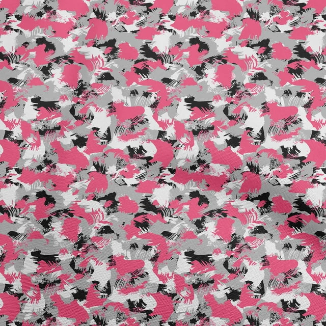 oneOone Cotton Flex Pink Fabric Abstracts Craft Projects Decor Fabric Printed By The Yard 40 Inch Wide