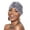 Grey, variant on Gray Headband for Women Cancer Head Hat Cap Ethnic Bohemian Floral Hair Cover Wrap Turban Headwear Turban Cap