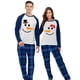 thumbnail image 3 of Conjuntos de pijamas de pareja de Navidad para hombres y mujeres, sombrero y pajarita, muñeco de nieve, ropa de dormir para adultos, conjunto de pijamas rojos, 3 of 4