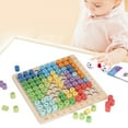 thumbnail image 4 of Match Multiplication Toy, Educational Wooden 3 In 1 Children Multiplication Board For Preschool For Boys Girls, 4 of 8