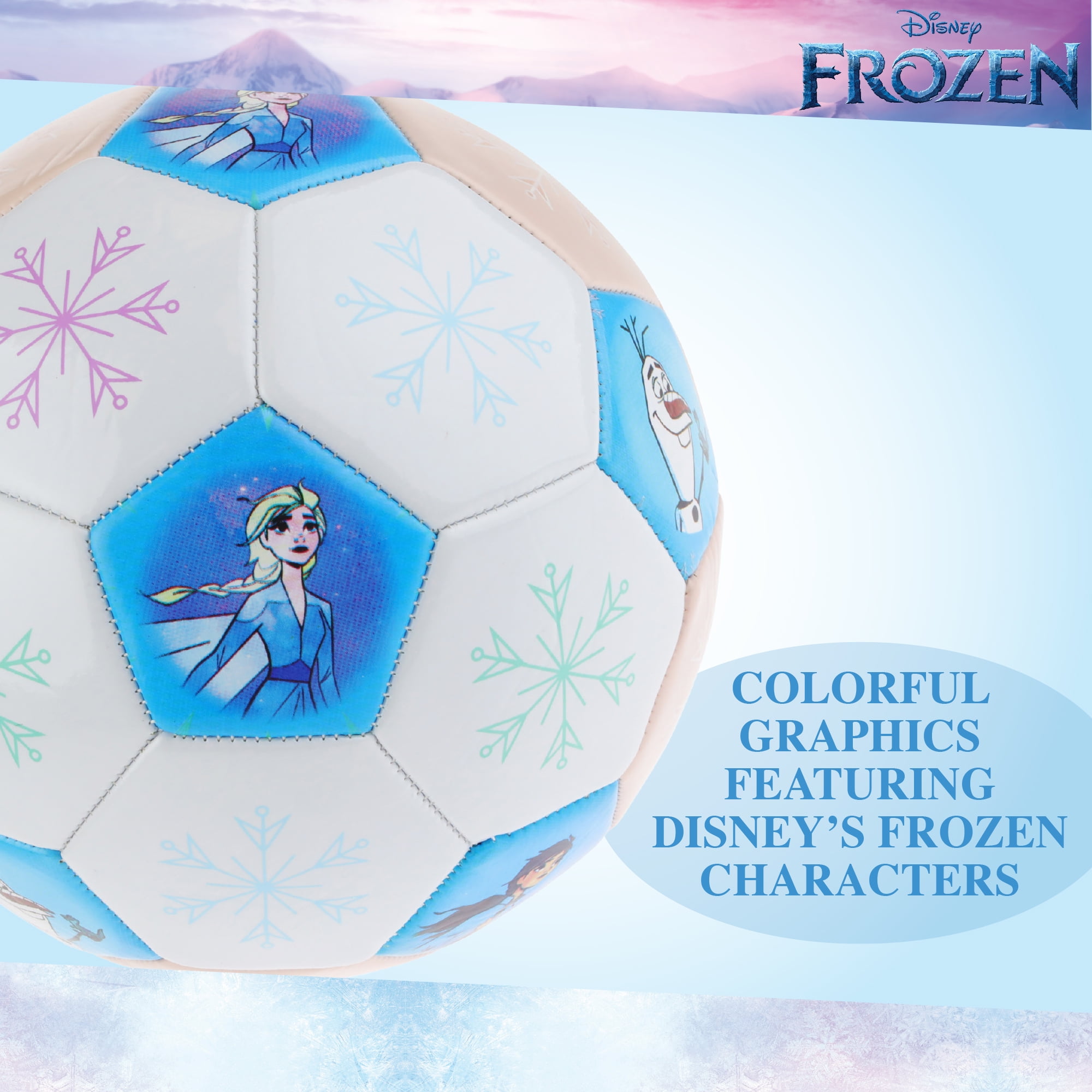 Disney Frozen Snowflakes Soccer Ball, Size 5