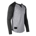 thumbnail image 3 of ZIMEGO Men’s Long Sleeve Crew Neck Color Block Baseball T-Shirt - Athletic Fit Fashion Basic Essential Shirts with Curved Bottom Hem, 3 of 6