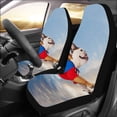 thumbnail image 2 of ZHANZZK Set of 2 Car Seat Covers Superdog Universal Auto Front Seats Protector Fits for Car,SUV Sedan,Truck, 2 of 3