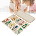 thumbnail image 2 of Jouets Casse-Tête pour Enfants 3 Ensembles Peinture en Bois Sûre Casse-Tête pour Enfants Intelligence Petit Nombre Tableau d'Apprentissage, 2 of 8