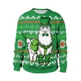 thumbnail image 1 of Sudadera con cuello redondo de gran tamaño para hombre y mujer, jersey de chándal, ropa de calle para pareja, Día de San Patricio, 1 of 4