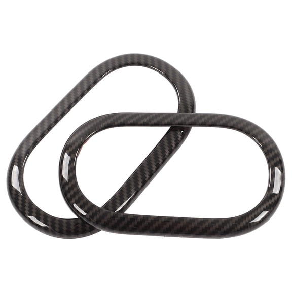 Bisel 2 Piezas De Fibra De Carbono Estilo Manija De Puerta Interior Bisel Reemplazo Para Smart Fortwo C453 A453 W453 Facelift 2015-2020