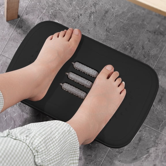 Adjustable Under-Desk Footrest With Massage Nodules, Height-Tunable Pedal Stool For Office Or Home, Ergonomic Foot Support, Compact Slide-Back Storage, Improve Posture And Circulation