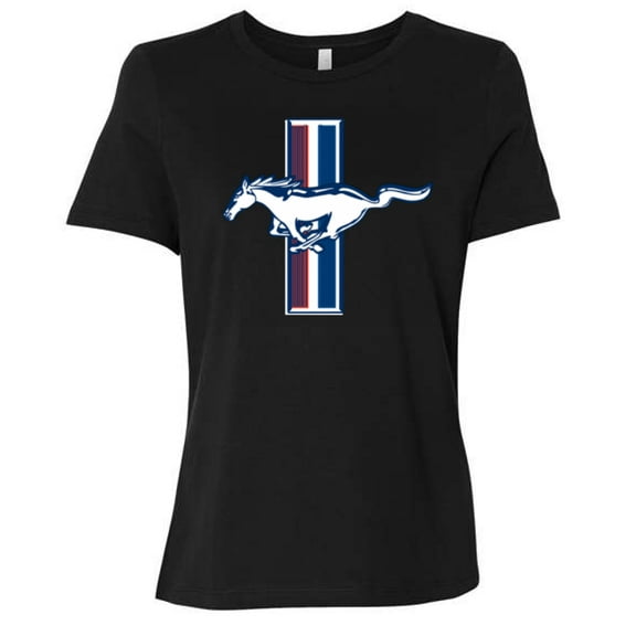Wild Bobby Ford Mustang Retro USA Vintage Logo Classic Bar, Cars and Trucks Womens Premium T-Shirt