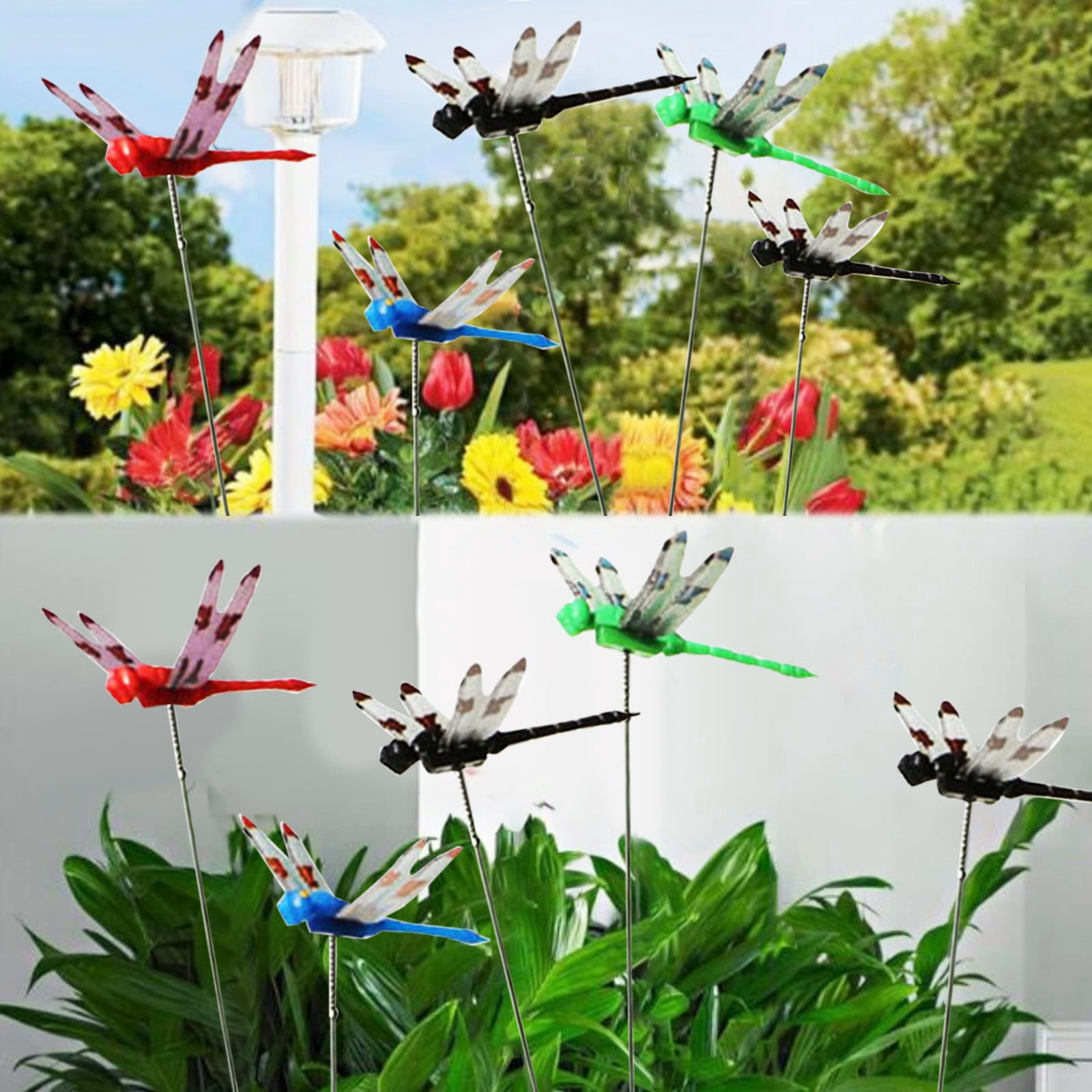 Dragonfly Bug Clip,Dragonfly Clips To Keep Bees Away,Dragonfly Clip Bug Repellent Outdoor Garden Decor,3d Artificial Dragonfly Fly Deterrent Clip On Hat Waterproof Yard Patio Lawn Decoration 20pcs