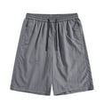 thumbnail image 1 of Shorts de Randonnée à Séchage Rapide pour Hommes Shorts d'Entraînement Shorts de Course Athlétiques pour Hommes Shorts de Gym pour Hommes Séchage Rapide Shorts pour Hommes Extensibles (Gris, P), 1 of 3