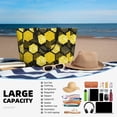 thumbnail image 5 of Naloa Geometric Pattern with Bee Large Capacity Beach Bag, Waterproof Sandproof Beach Swim Pool Bag Tote Bag for Women, 5 of 7