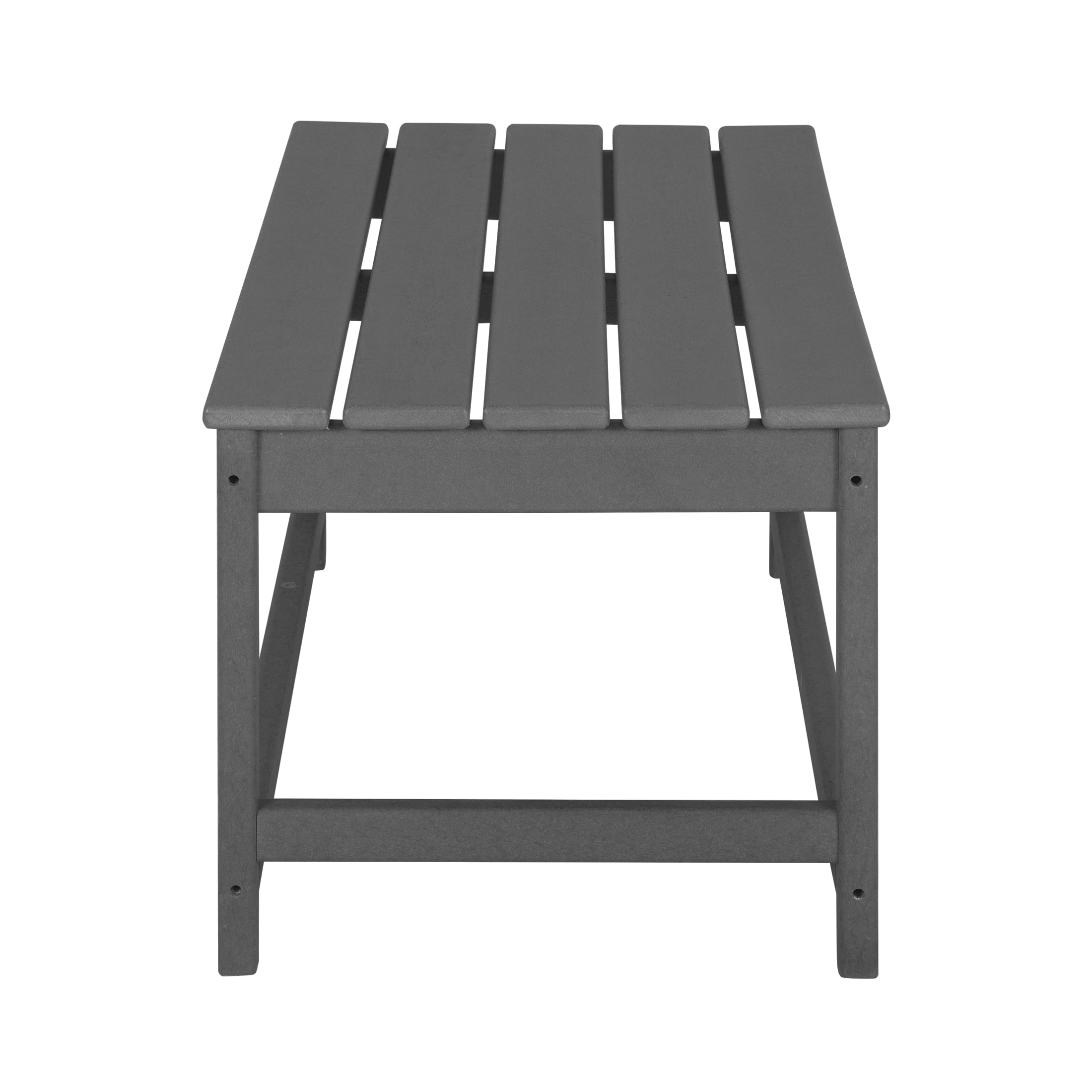 WestinTrends Malibu 3-Pieces Outdoor Table Set, Includes 1 Coffee Table and 2 Side Table, All Weather Poly Lumber Adirondack Patio Furniture Set, Gray