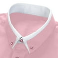thumbnail image 5 of VSSSJ Mens Dress Shirt Wrinkle Free Regular Fit Stretch Button Down Shirts Long Sleeve Comfy Casual Business Formal Shirts Pink M, 5 of 6