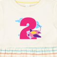 thumbnail image 4 of Inktastic 2nd Birthday Airplane Girls Pilot 2 Year Old Girls Baby Dress, 4 of 5