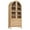 Nature/2 Doors & 2 Drawer, variant on SinCiDo Arched Kitchen Pantry Storage Cabinet, 71" Tall Wood Pantry Shelves with 2 Doors & 2 Large Drawers for Dining Room Living Room