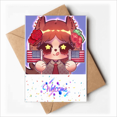 thumbnail image 1 of Squirrel USA America Rose Welcome Back Greeting Cards Envelopes Blank, 1 of 3
