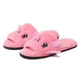 thumbnail image 3 of FASHOFT Halloween Bat Animal Slippers for Boys Girls Soft Plush Cozy Open Toe Indoor Outdoor Fuzzy Slippers Halloween Gifts For Kids Pink One Size, 3 of 7