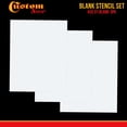 thumbnail image 2 of 8" x 10" Airbrush Stencil Blanks (Pack of 3 Sheets) - Make, Cut Your Own Stencil Designs - Thick Reusable Mylar Template, 2 of 4