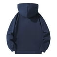 thumbnail image 5 of Txeol Mens Hoodies Shirt Casual Athletic Hoodies Long Sleeve Sport Sweatshirt Button Collar Pullover Workout Sweatshirts,Dark Blue XXL, 5 of 5