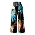 thumbnail image 4 of WILLBEST Pantalones Casuales para Mujer: elegantes Pantalones de Pierna Ancha, Cintura Alta, Elásticos y Estampados con Bolsillos para Uso Diario. Grande, 4 of 4