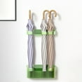 thumbnail image 6 of Wall-mounted Umbrella Storage Rack, Plastic Organizer with Removable Water Storage Box, No-drill Adhesive Backing for Drip-free Drying, Space-saving Design for Long & Short Umbrellas by, 6 of 9