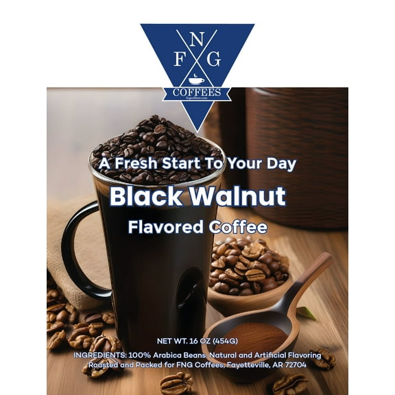 FNG Coffees- Black Walnut Coffee- DECAF- Whole Bean