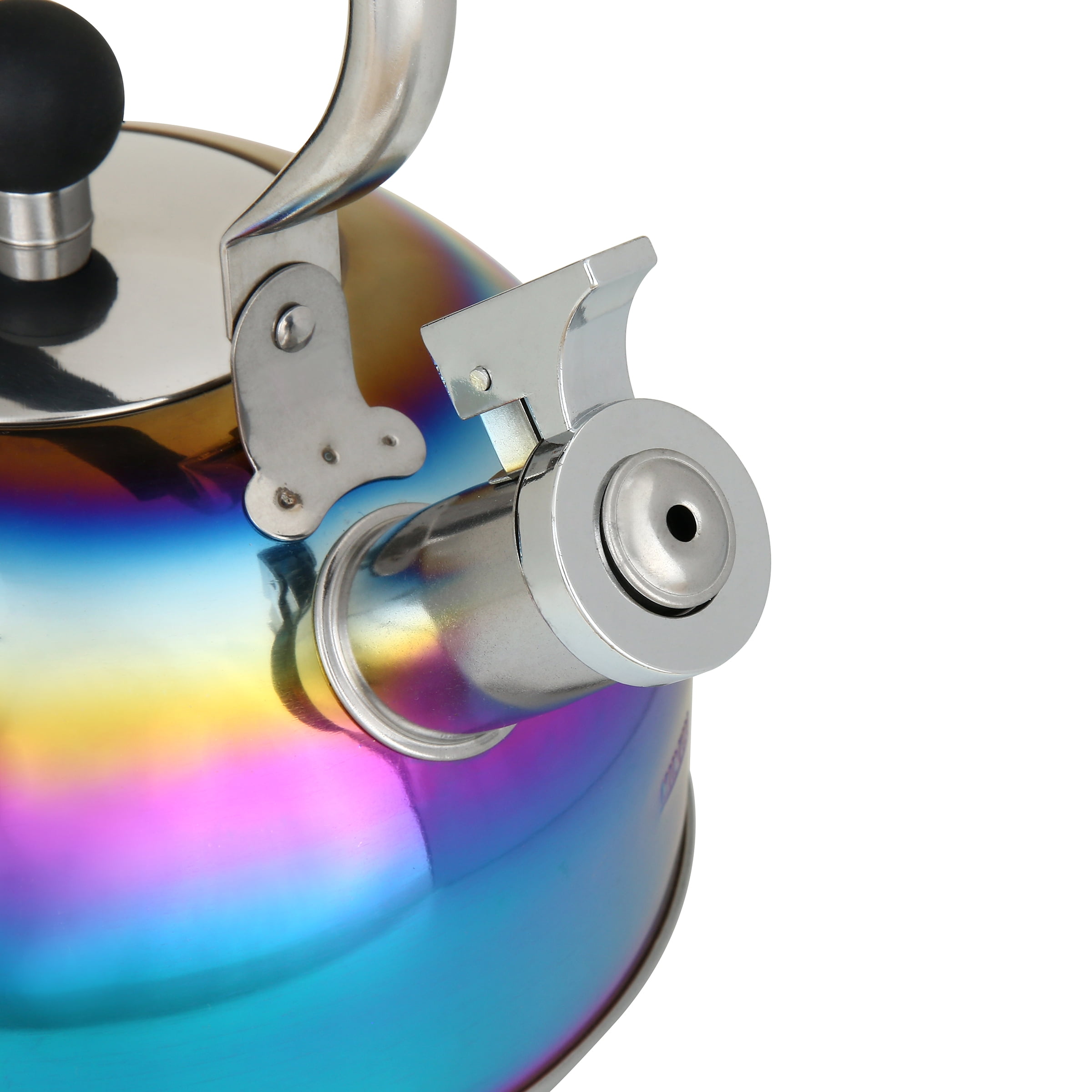 Mainstays Stainless Steel 2.5 Liter Rainbow Tea Kettle