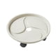 thumbnail image 2 of Bandeja redonda para macetas, maceta para sala de estar, orificio de drenaje, paleta de plástico, soporte para bonsái de interior con caja de recolección de agua, 360 grados, blanco, 29,5 cm Monstrate HA011361-02, 2 of 7