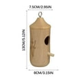 thumbnail image 2 of Wooden Hummingbird House Bird Feeder Hanging Outdoor Garden Natural Wood Breathable Durable Weatherproof Easy Install for Spring Backyard Balcony Porch, 2 of 2