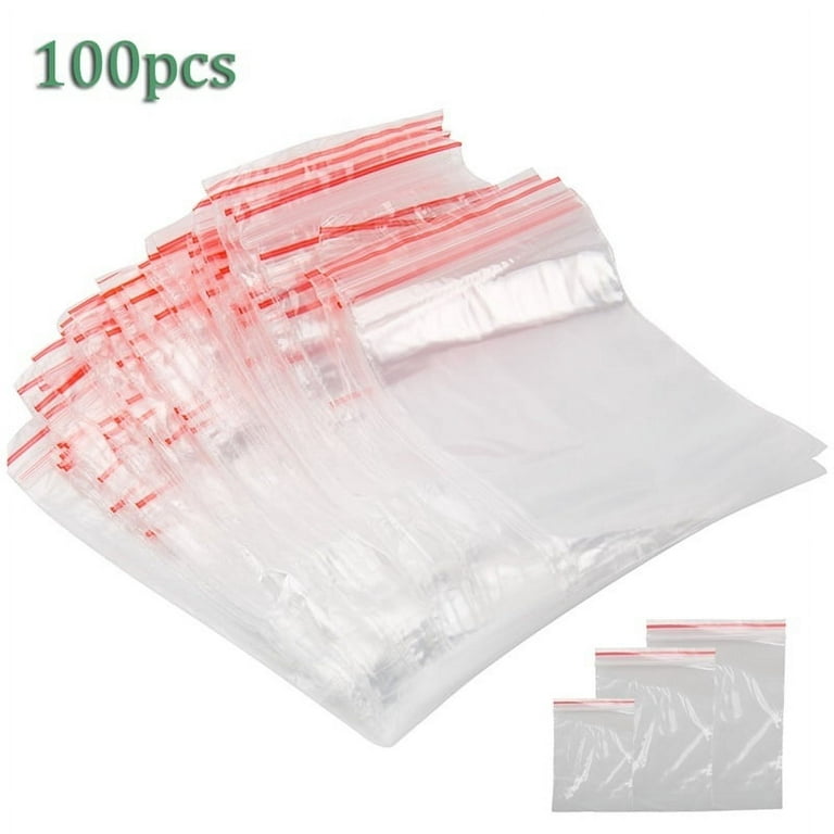 Minoly 2 x 2 Small Ziplock Bags for Jewelry, 2 Mil 100pcs Clear  Reclosable Plastic Bags, Mini Ziplock Baggies for Craft Beads, Seeds,  Coins, Tiny