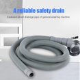 thumbnail image 2 of 2M Tubes Washing Machine  Fully Automatic Drum Washer Hose Drain Pipe Down Pipes Extended Extension Tube, 2 of 5