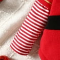 thumbnail image 3 of Generic Girls Christmas Dress Baby Boy Velvet Outfit Toddler Girl Xmas Long Sleeve Outfit Button Down Plush Jacket Coat Pants Hat(6-12 Months,Red), 3 of 8