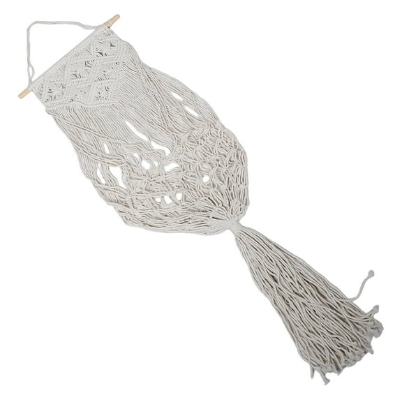 VERDANVERSE Hanging Organizer Cotton Rope Beige 1Pcs Macrame Plush Toys
