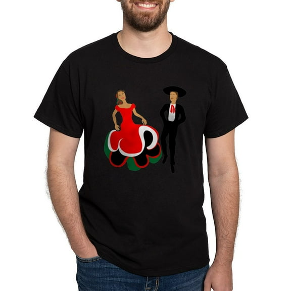 CafePress - Mexican Dancers Dark T Shirt - Men's Classic Graphic Cotton T-Shirt