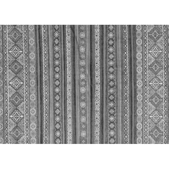 Ahgly Company Indoor Rectangle Oriental Gray Modern Area Rugs, 5' x 8'
